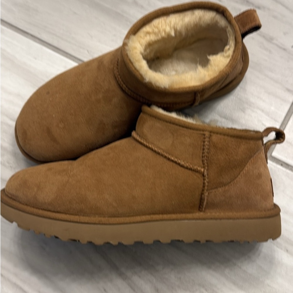 UGG Women’s Chestnut Ultra Mini Ankle Boots